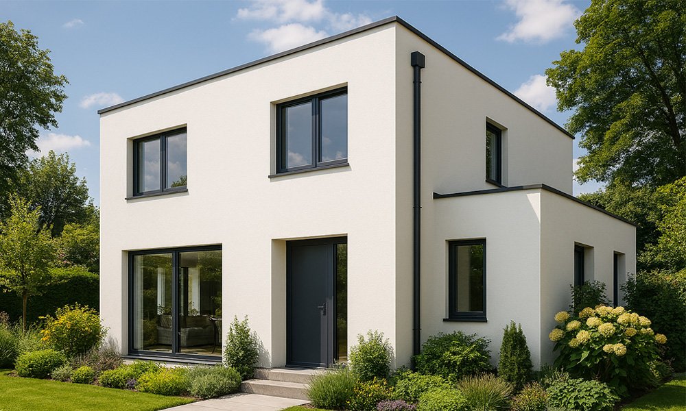 Biela a čistá fasáda