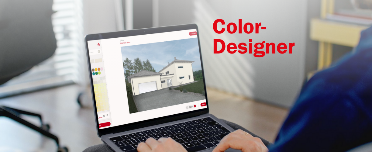 Farebný návrh fasády online zdarma v nástroji ColorDesigner