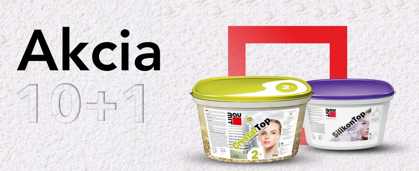 Baumit StarTop a SilikonTop – teraz v špeciálnej akcii!