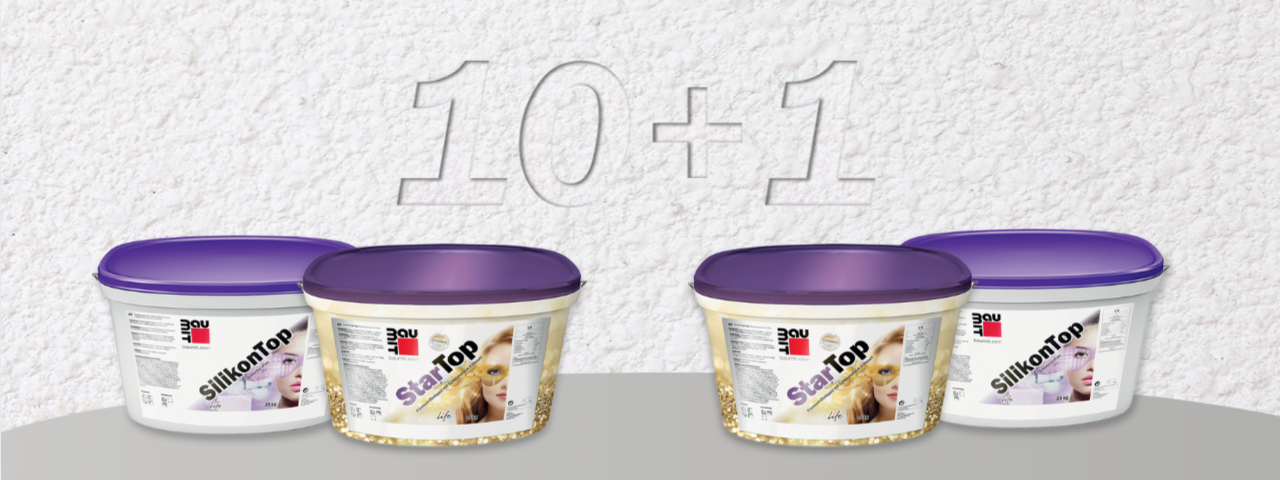 Baumit StarTop a SilikonTop – teraz v špeciálnej akcii!