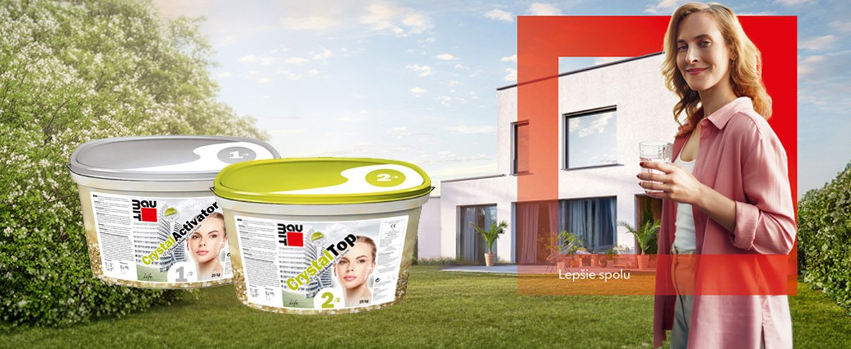 Inovatívny systém Baumit CrystalTop pre krištáľovo čistú fasádu
