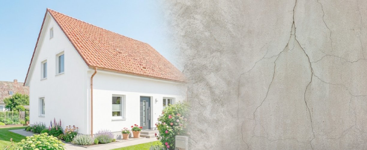 Všetko pre obnovu fasády ✓ Trhliny ✓ Riasy ✓ Znečistenie ✓ Odlupovanie omietky ✓ Vypočítajte si spotrebu materiálu a zistite koľko stojí oprava fasády ✓