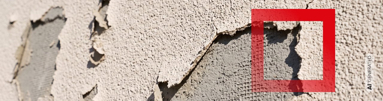 Obnova fasády pôvodnej odlupujúcej omietky a s vytvorením novej povrchovej úpravy.