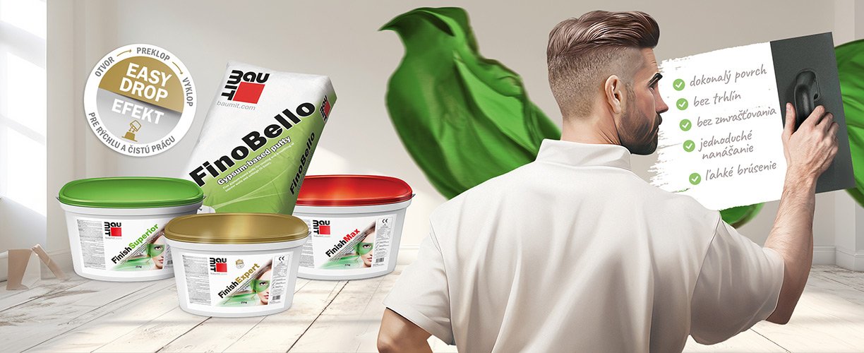 Objavte interiérové stierky Baumit a doprajte vašim stenám krásne hladký povrch