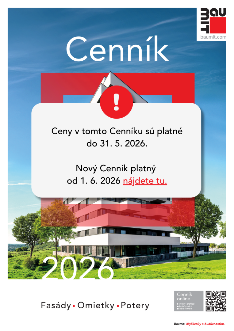 Baumit Cenník platný do 31. 5. 2026